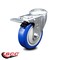 Service Caster 4 Inch Blue Polyurethane Wheel Bolt Hole Caster with Total Lock Brake SCC SCC-BHTTL20S414-PPUB-BLUE - alternate 1